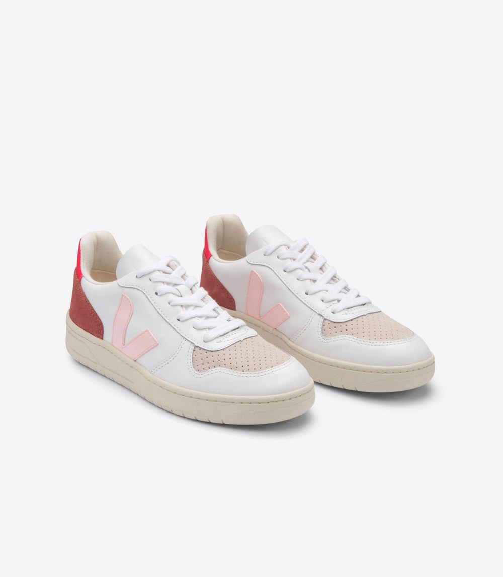 Veja Sneakers Dam - V-10 Läder - Vita - 092165-XLI